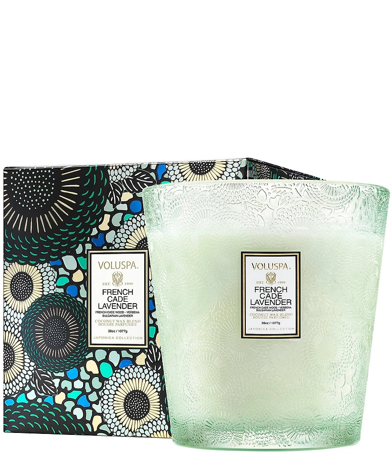 Voluspa French Cade Lavender 3 Wick Hearth Candle