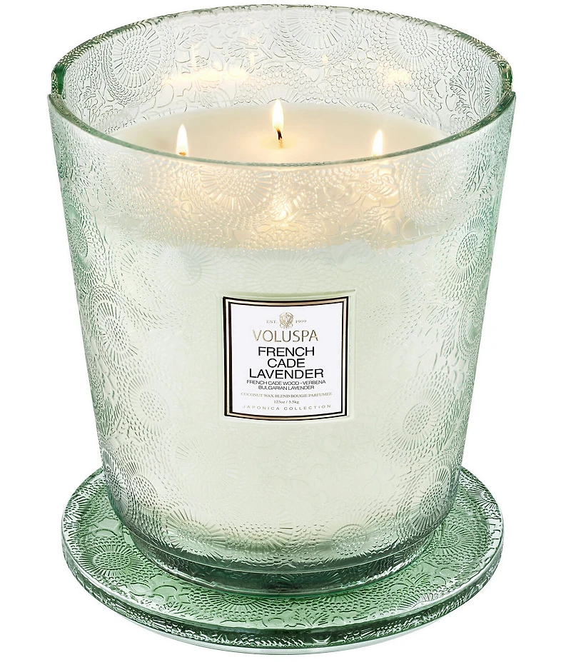 Voluspa French Cade Lavender 5 Wick Hearth Candle with Lid