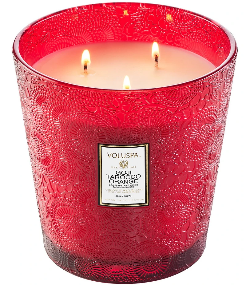 Voluspa Goji Tarocco Orange 3 Wick Hearth Candle
