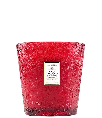 Voluspa Goji Tarocco Orange 3-Wick Hearth Candle, 8 oz.