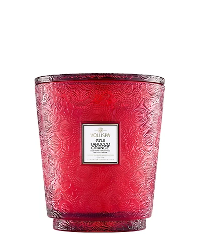 Voluspa Goji Tarocco Orange 5 Wick Hearth Candle with Lid