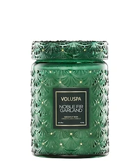 Voluspa Holiday Collection Noble Fir Garland 18-oz. Large Jar Candle