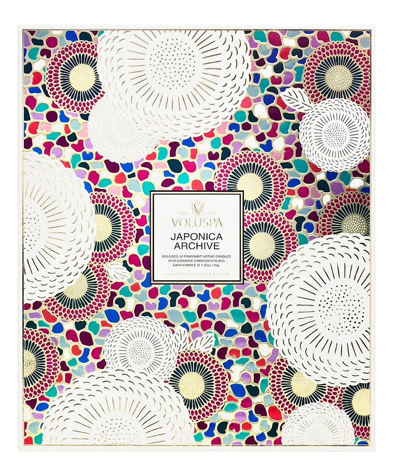 Voluspa Japonica Collection Japonica Archive 12-Piece Votive Candles Limited Edition Gift Set