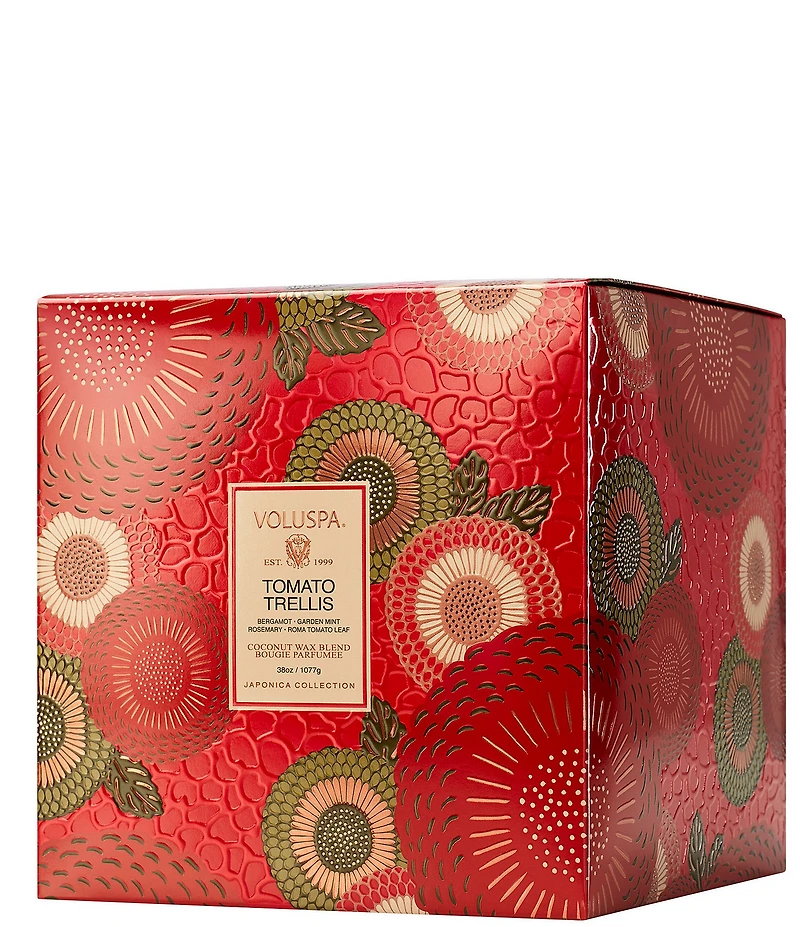 Voluspa Japonica Collection Tomato Trellis 3-Wick Hearth Candle