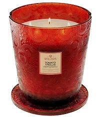 Voluspa Japonica Collection Tomato Trellis 5-Wick Hearth Candle With Lid