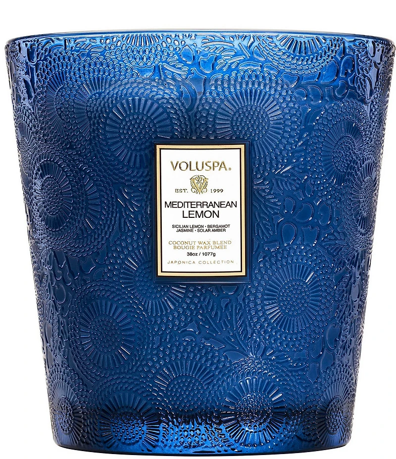 Voluspa Mediterranean Lemon 3 Wick Hearth Candle