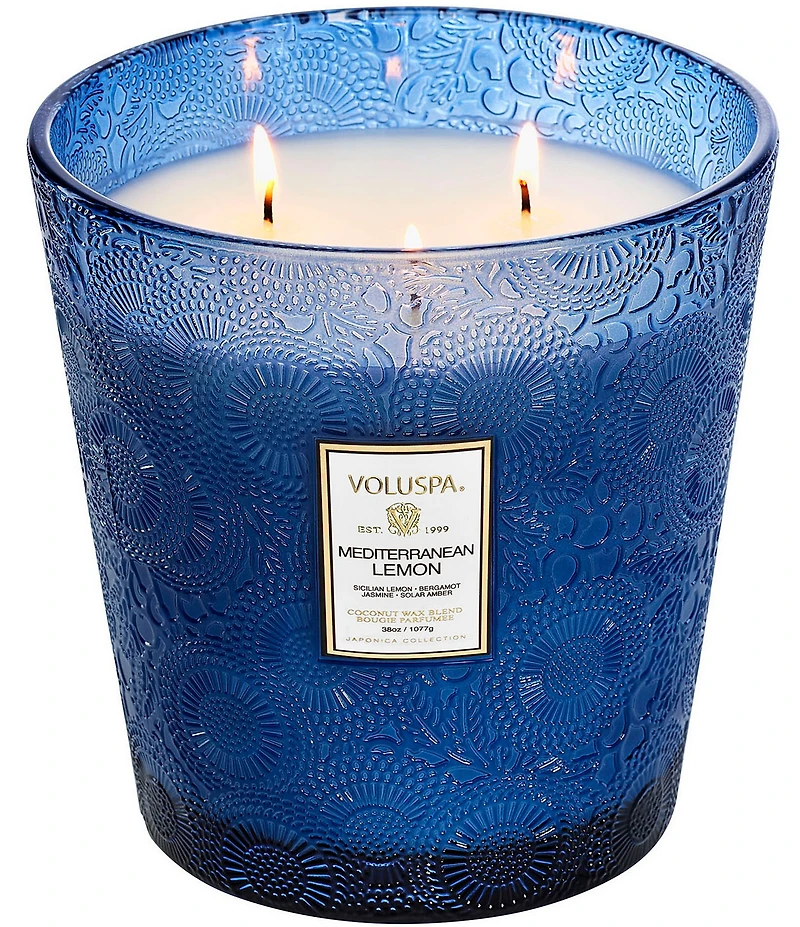 Voluspa Mediterranean Lemon 3 Wick Hearth Candle
