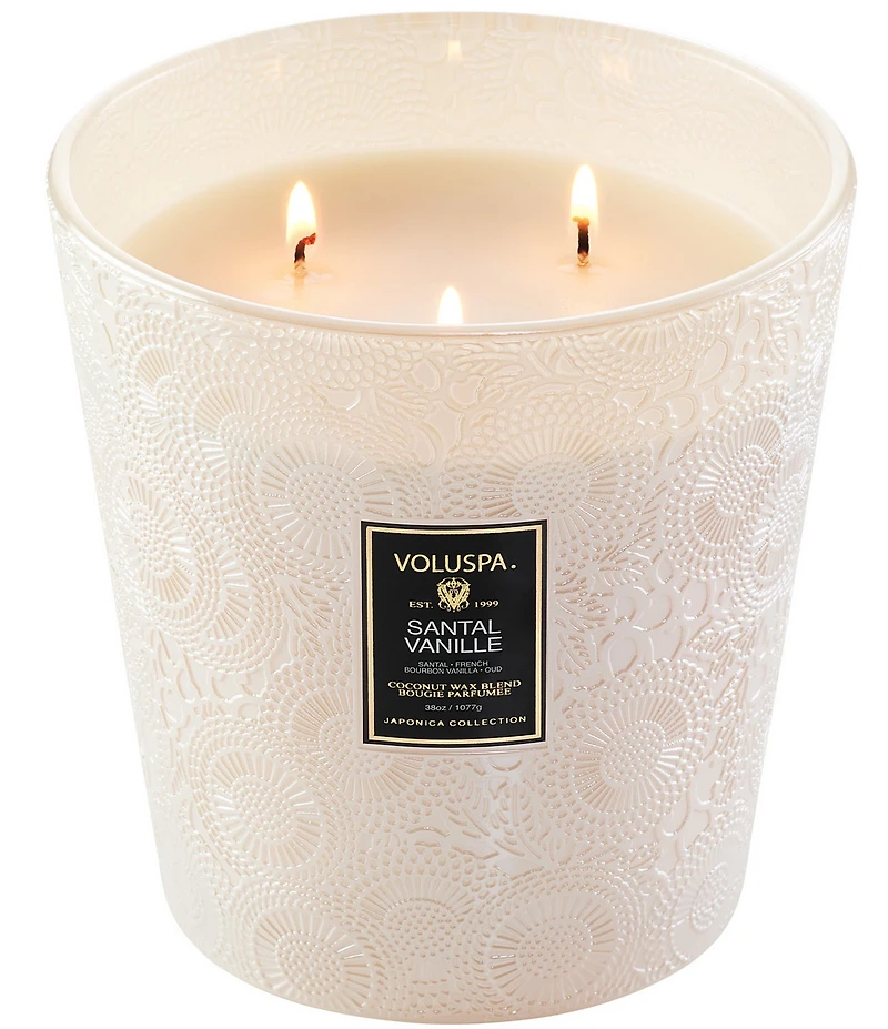 Voluspa Santal Vanille 3 Wick Hearth Candle