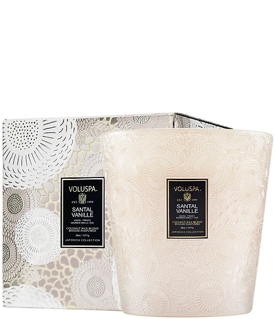 Voluspa Santal Vanille 3 Wick Hearth Candle