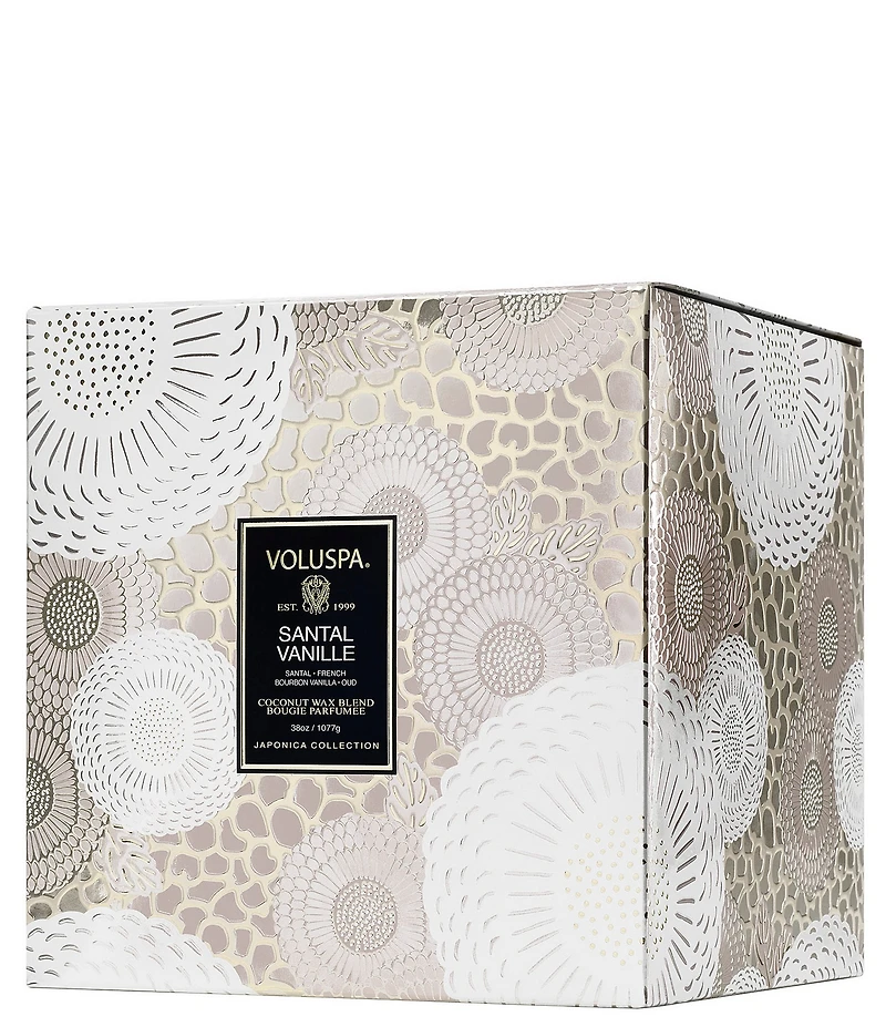 Voluspa Santal Vanille 3-Wick Hearth Candle, 8 oz.