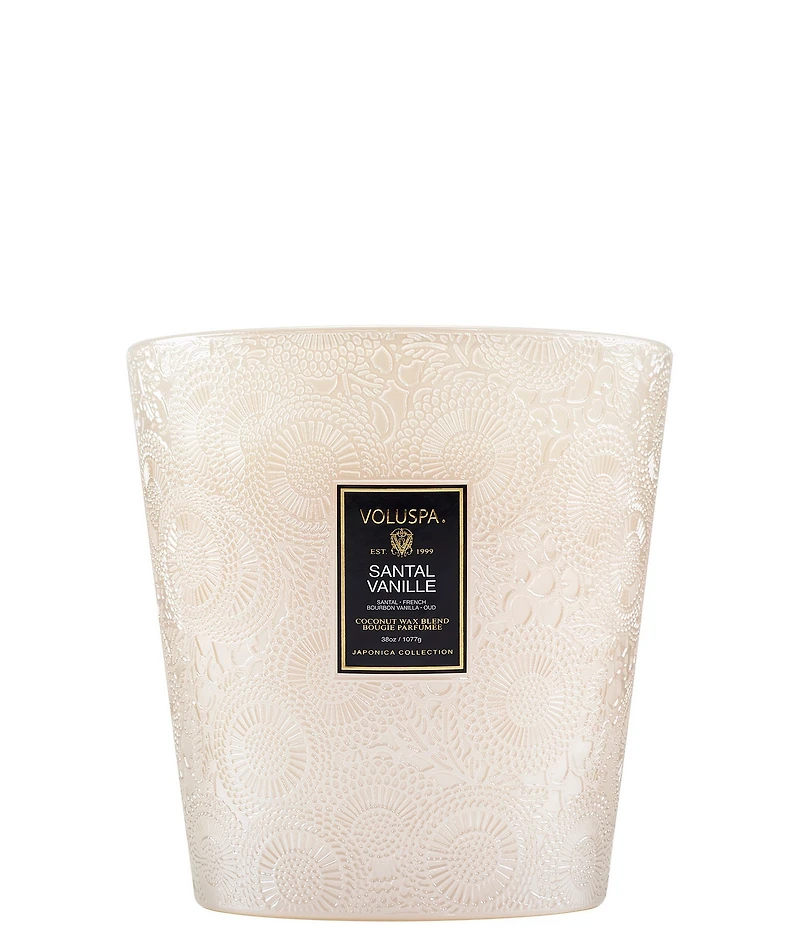 Voluspa Santal Vanille 3-Wick Hearth Candle, 8 oz.