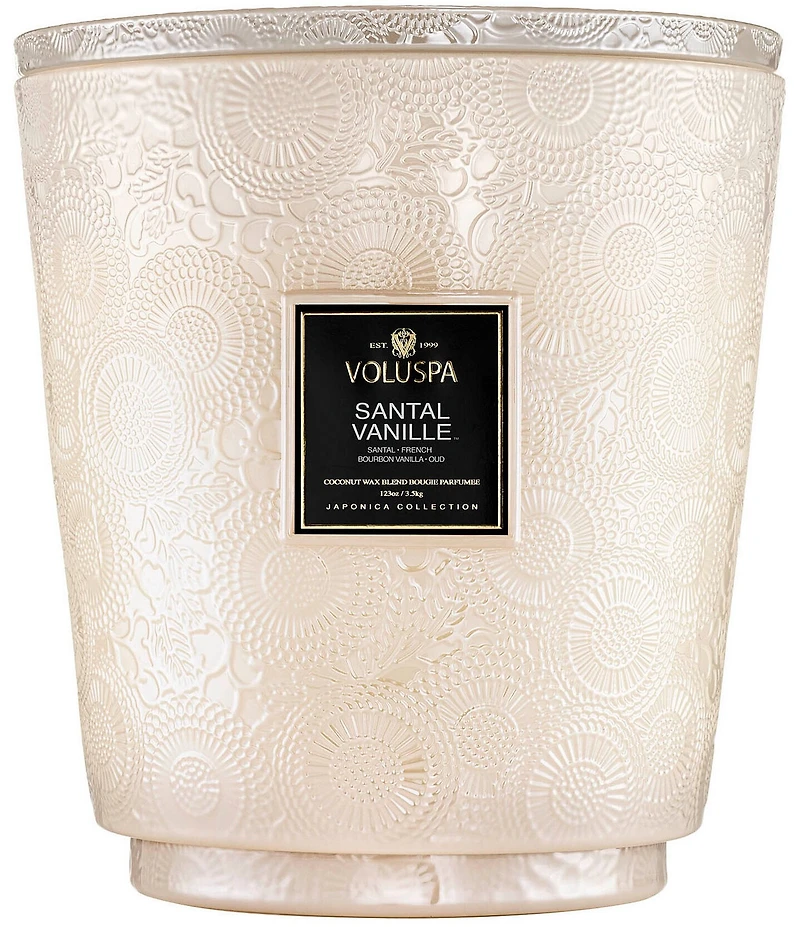 Voluspa Santal Vanille 5 Wick Hearth Candle with Lid