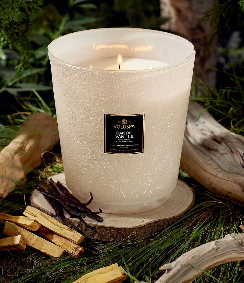 Voluspa Santal Vanille 5 Wick Hearth Candle with Lid