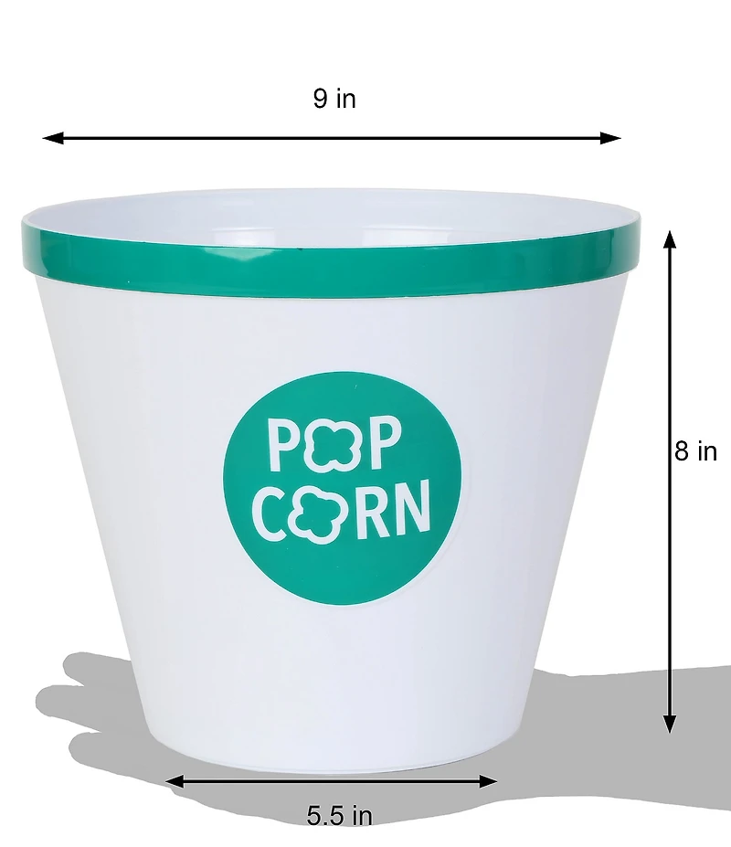 Wabash Valley Farms 5-Piece Popcorn Bowl Set with Kernel Catcher
