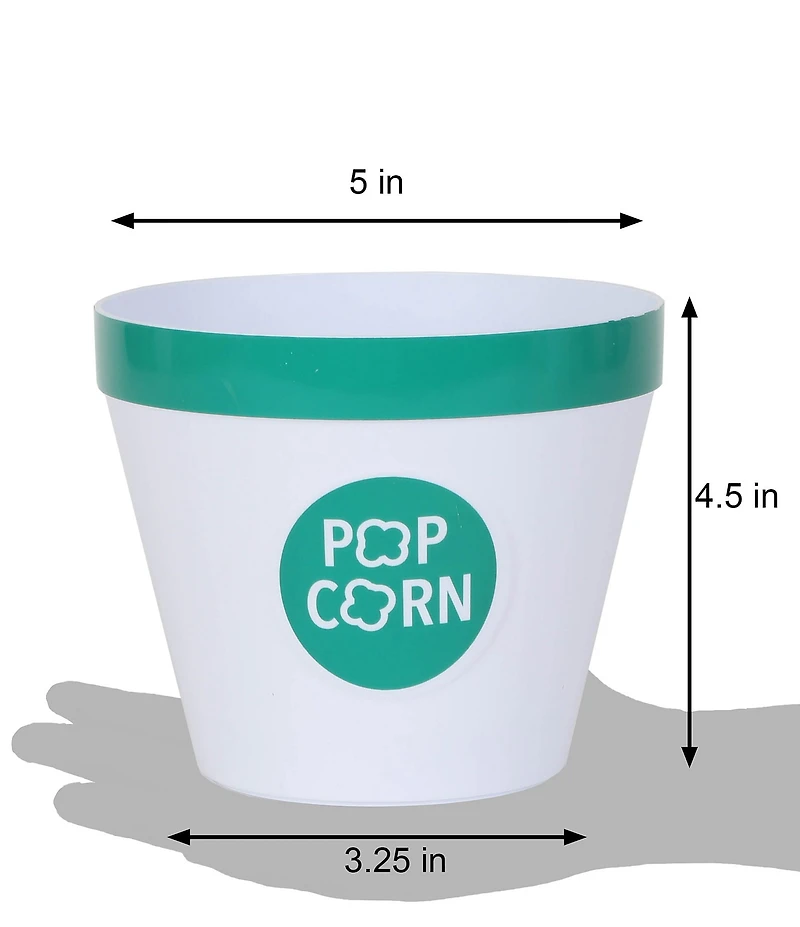 Wabash Valley Farms 5-Piece Popcorn Bowl Set with Kernel Catcher