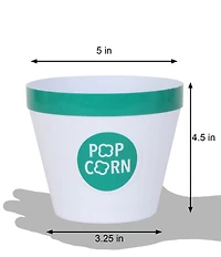 Wabash Valley Farms 5-Piece Popcorn Bowl Set with Kernel Catcher