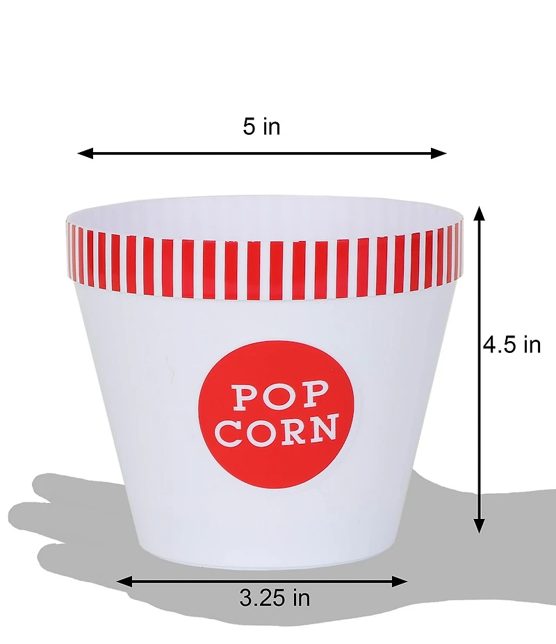 Wabash Valley Farms 5-Piece Popcorn Bowl Set with Kernel Catcher