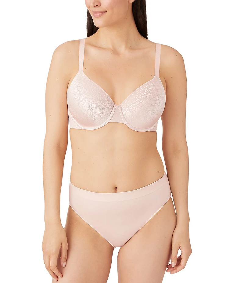 Wacoal Back Appeal™ Dot Jacquard Underwire U-Shape Back T-Shirt Full-Busted Bra