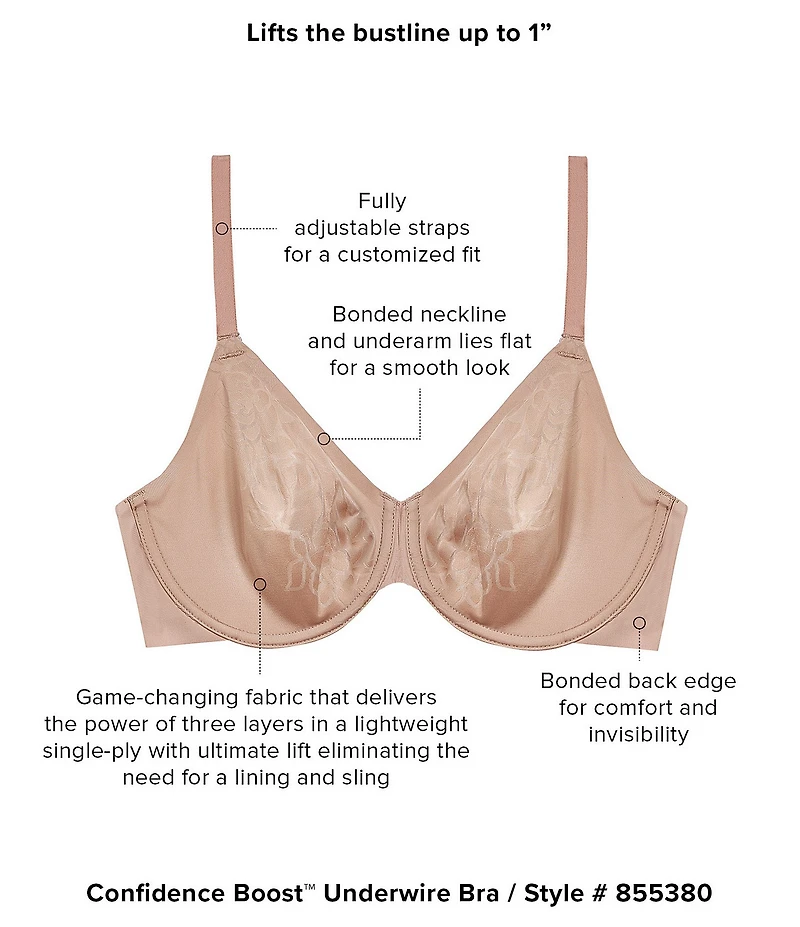 Wacoal Confidence Boost™ Seamless Underwire Ultimate Lift™ Bra