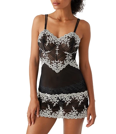 Wacoal Embrace Lace® Adjustable Strap Mesh Short Chemise