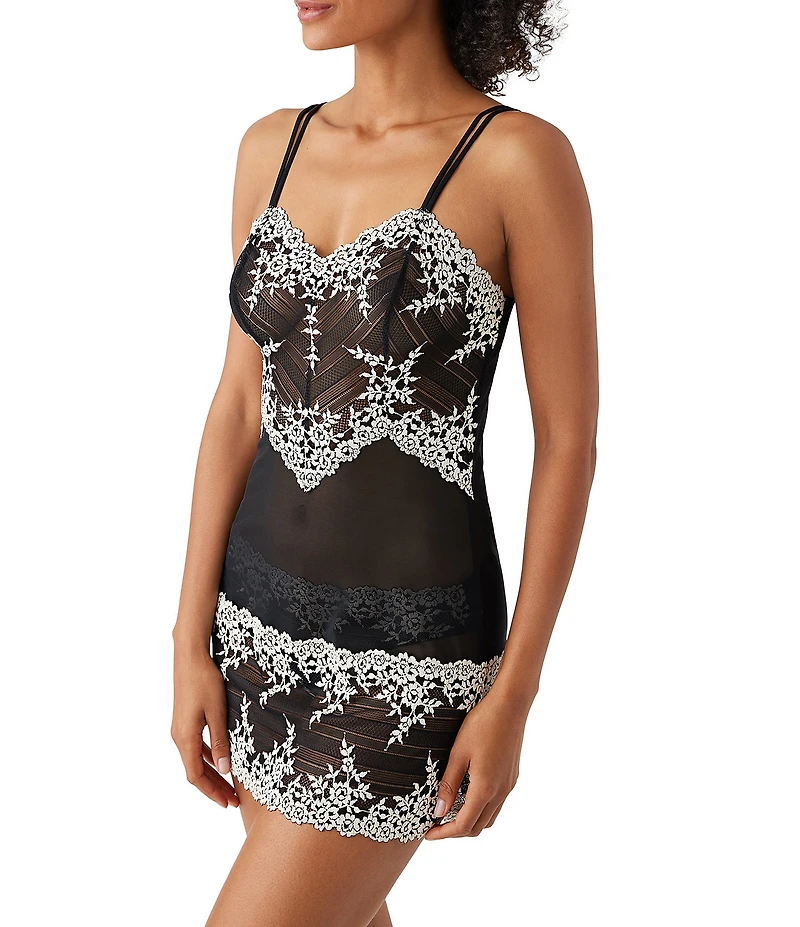 Wacoal Embrace Lace® Adjustable Strap Mesh Short Chemise