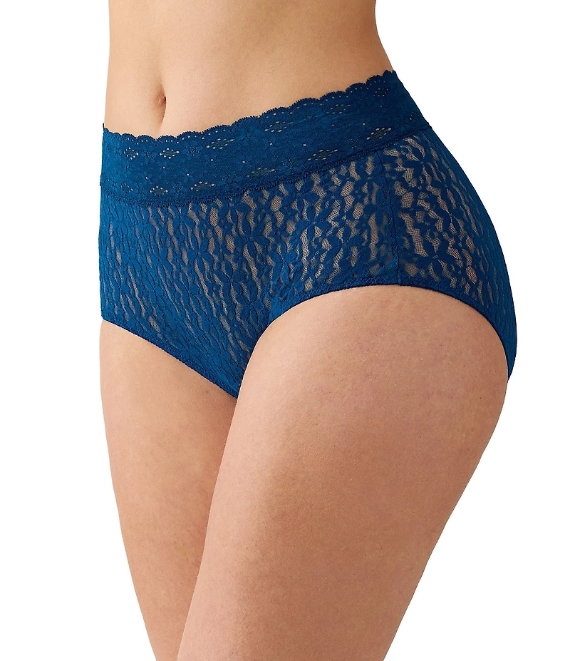 Wacoal Halo Floral Stretch Lace Brief Panty