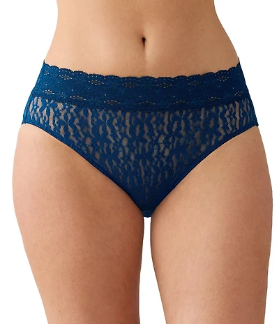 Wacoal Halo Lace Hi-Cut Floral Lace Brief Panty