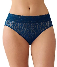 Wacoal Halo Lace Hi-Cut Floral Lace Brief Panty