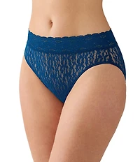 Wacoal Halo Lace Hi-Cut Floral Lace Brief Panty