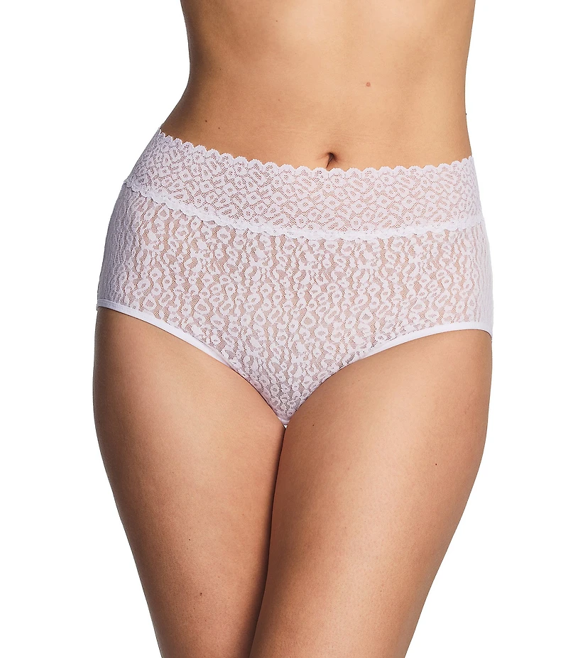 Wacoal High Bar™ Animal Print Lace Brief Panty