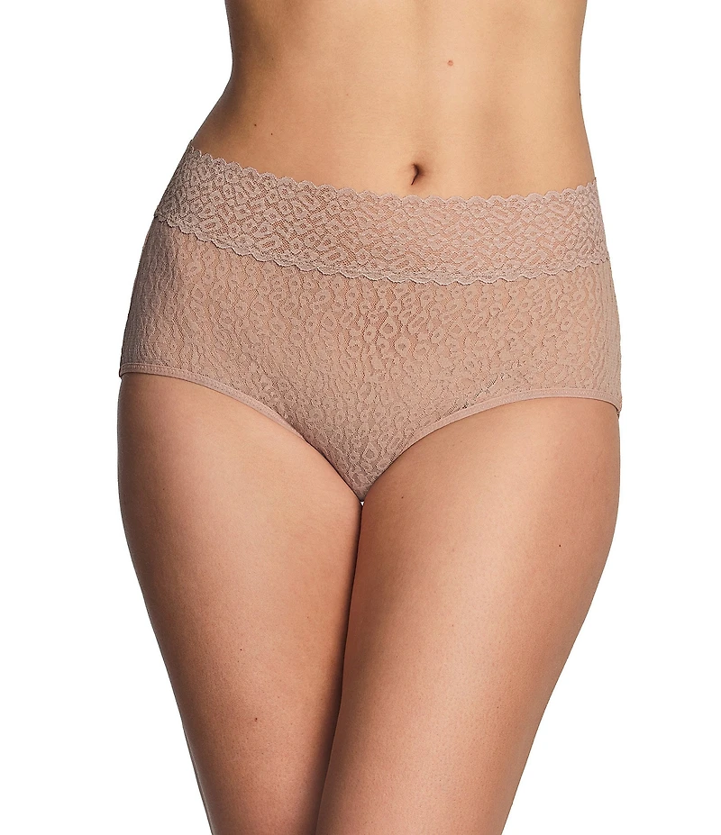 Wacoal High Bar™ Animal Print Lace Brief Panty