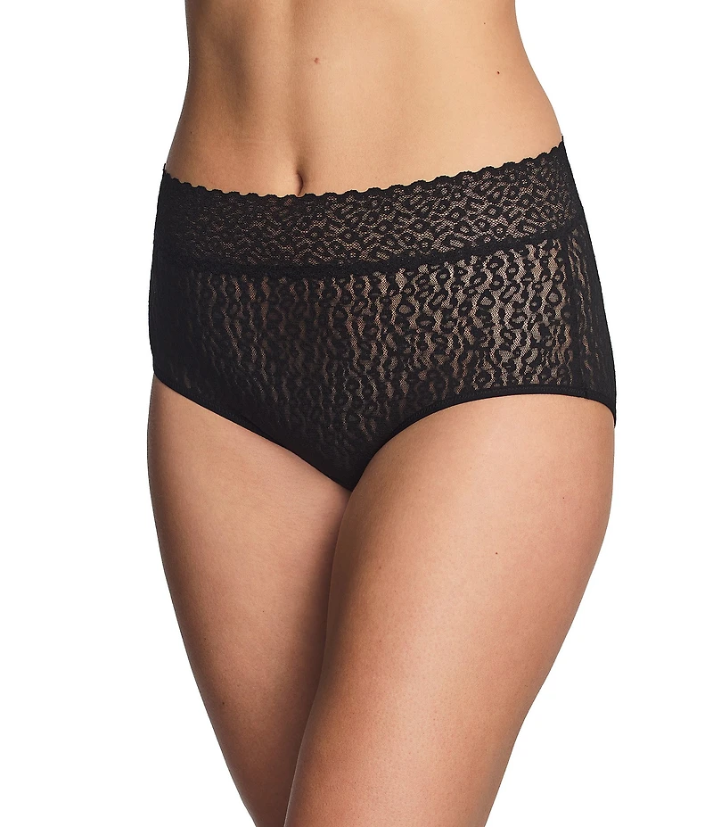Wacoal High Bar™ Animal Print Lace Brief Panty