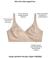 Wacoal Inside Job™ Wire-Free Side Support Bra