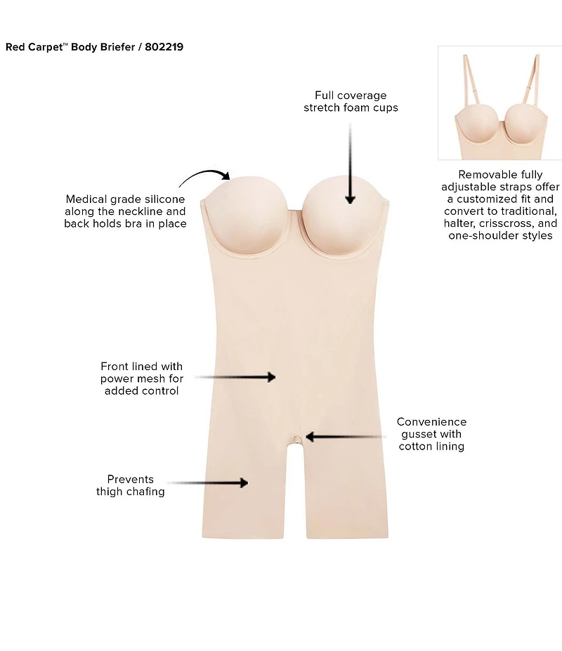 Wacoal Red Carpet All-In-One Convertible Firm Control Thigh Shaper