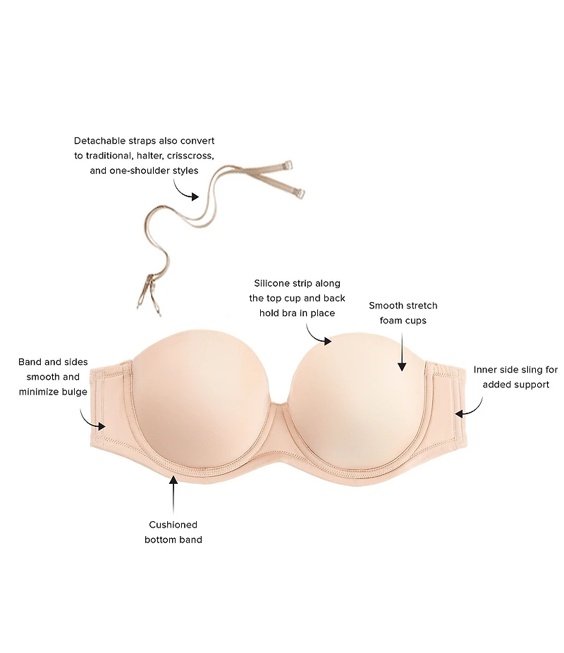 Wacoal Red Carpet™ Full-Busted Underwire Convertible Strapless Bra