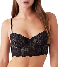 Wacoal Untamed Animal Lace Demi Longline Underwire Bra