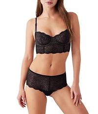 Wacoal Untamed Animal Lace Demi Longline Underwire Bra
