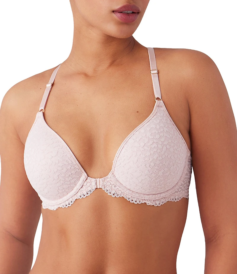 b.tempt'd by Wacoal Untamed Animal Lace Front-Closure Foam Cup T-Shirt Bra