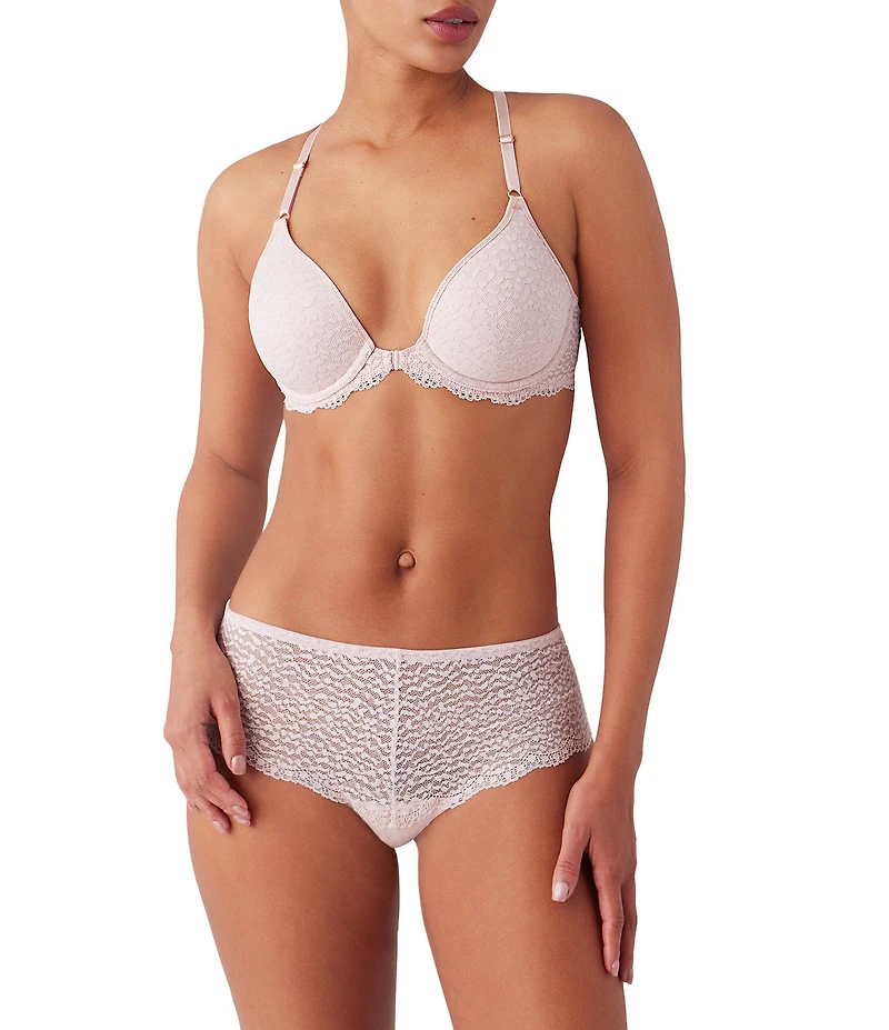b.tempt'd by Wacoal Untamed Animal Lace Front-Closure Foam Cup T-Shirt Bra