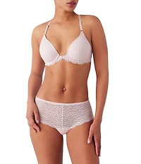 b.tempt'd by Wacoal Untamed Animal Lace Front-Closure Foam Cup T-Shirt Bra