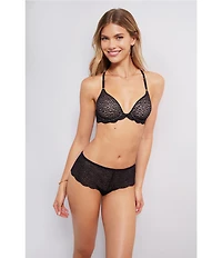 b.tempt'd by Wacoal Untamed Animal Lace Front-Closure Foam Cup T-Shirt Bra