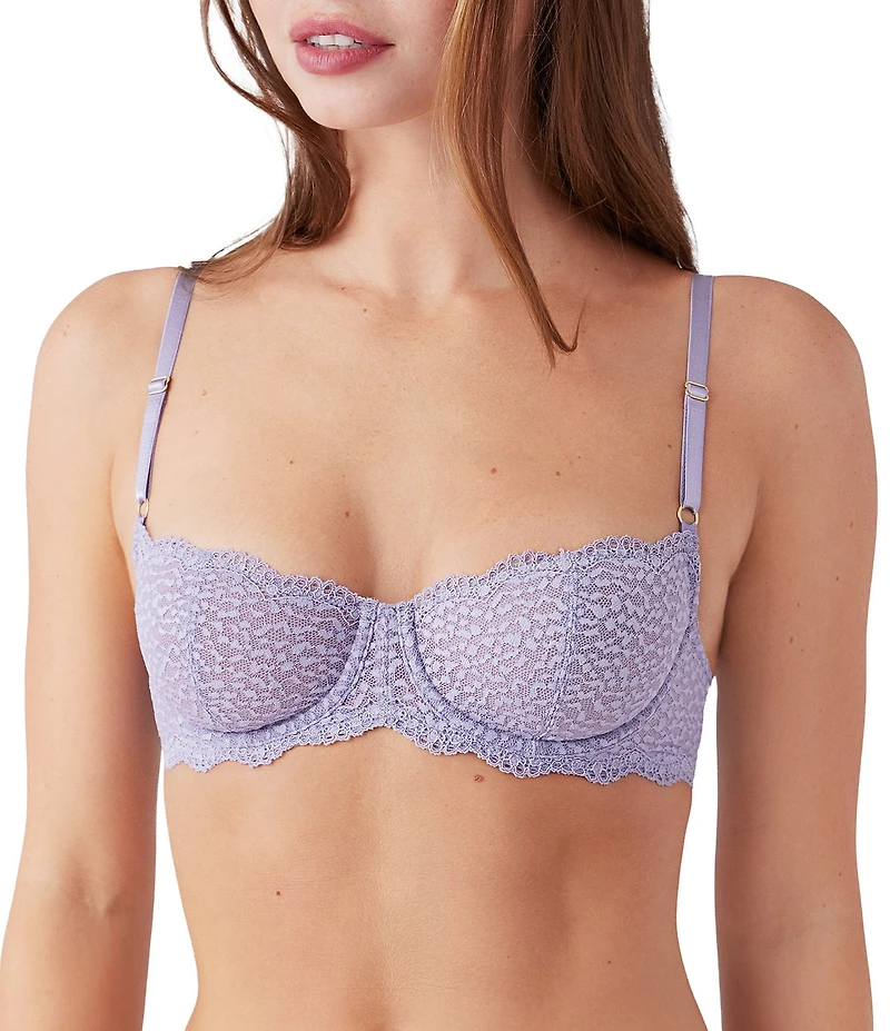 Wacoal Untamed Animal Lace Unlined Demi Underwire