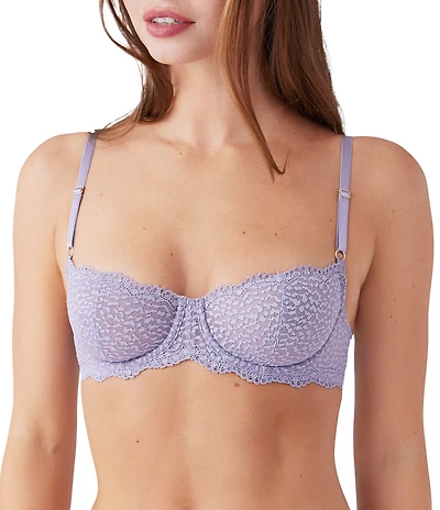 Wacoal Untamed Animal Lace Unlined Demi Underwire