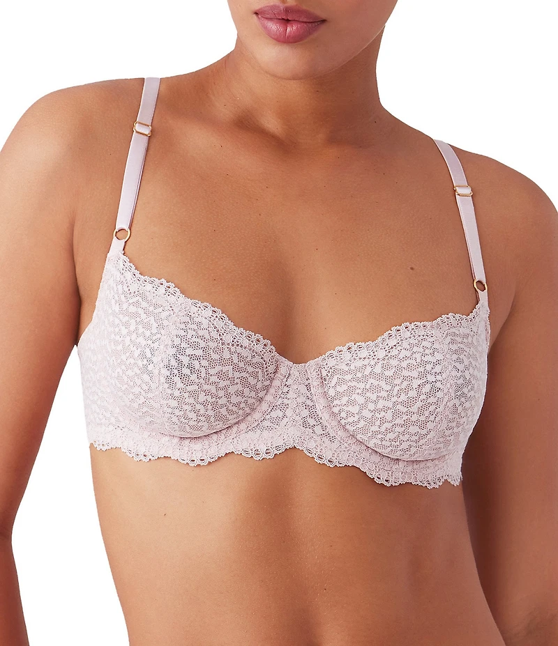 Wacoal Untamed Animal Lace Unlined Demi Underwire