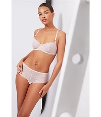 Wacoal Untamed Animal Lace Unlined Demi Underwire