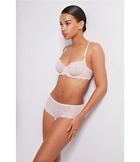 Wacoal Untamed Animal Lace Unlined Demi Underwire