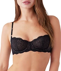 Wacoal Untamed Animal Lace Unlined Demi Underwire
