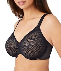 Wacoal Visual Effects Lace Underwire Full-Coverage Seamless Minimizer Bra
