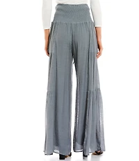 Double Zero Waist Tie Wide Leg Pants