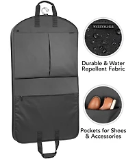 Wally Bags 40-inch Garment Bag with Accessory Pockets